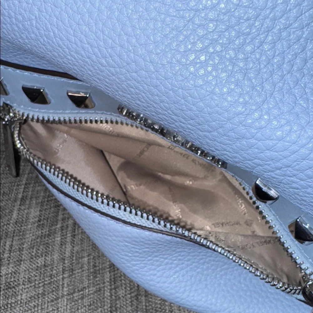 Michael Kors Kenly Blue Leather Studded Backpack